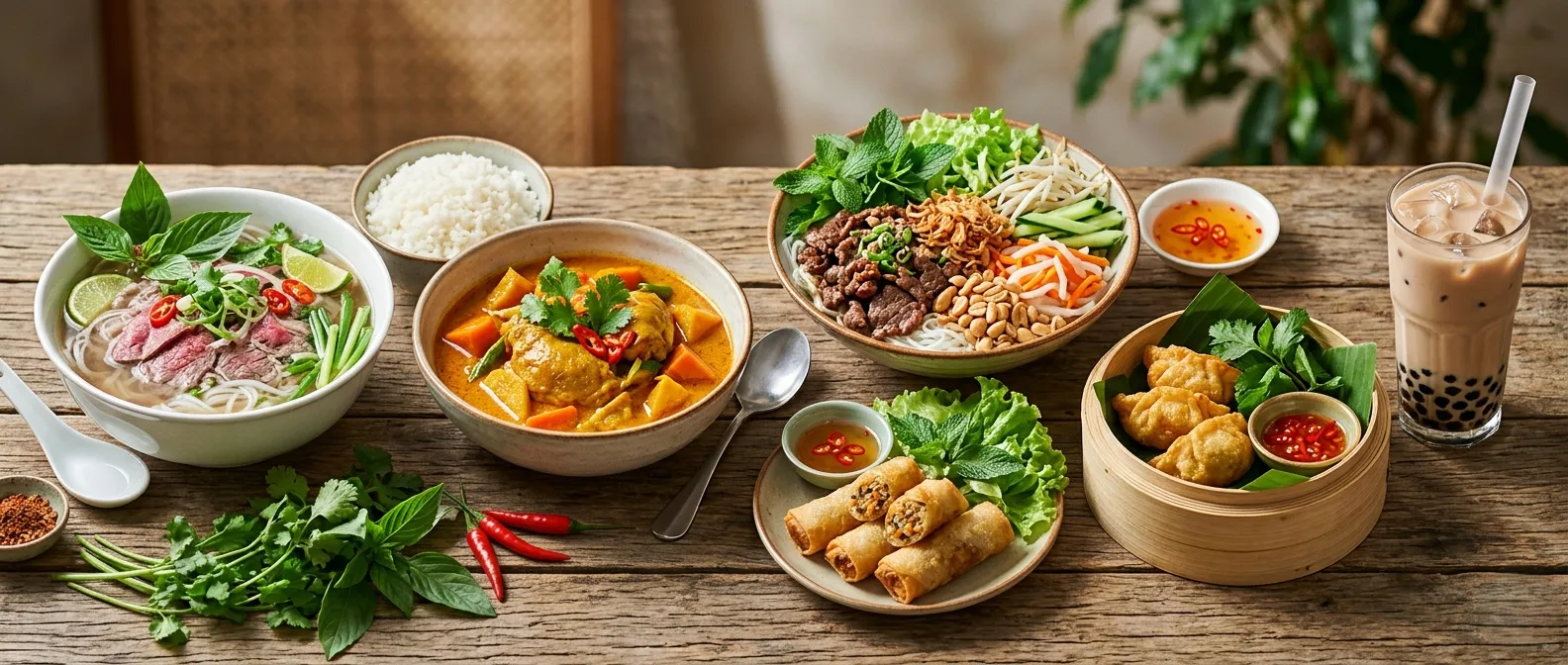 Saigon Pearl Vietnamese Restaurant dining room in Harvest Hills, Calgary NE