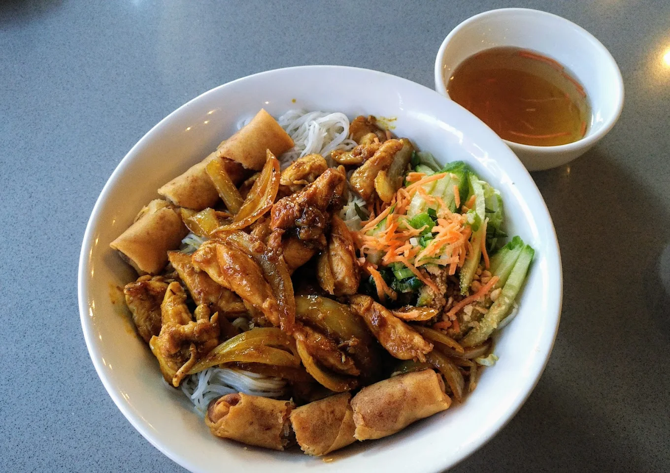 Vietnamese spring rolls at Saigon Pearl Vietnamese Restaurant Calgary NE