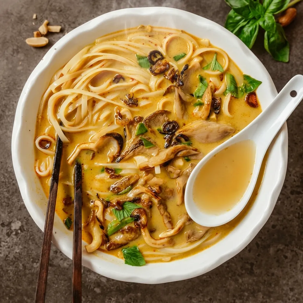 Peanut Satay Pho noodle soup at Saigon Pearl Vietnamese Restaurant, Calgary NE